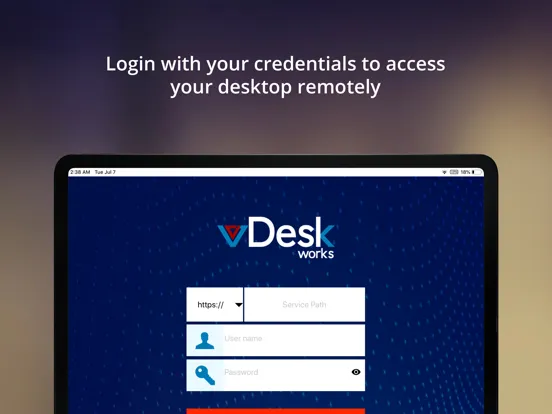 Capturas de pantalla de vDesk iPad 