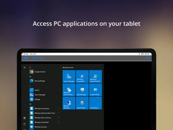 Capturas de pantalla de vDesk iPad 