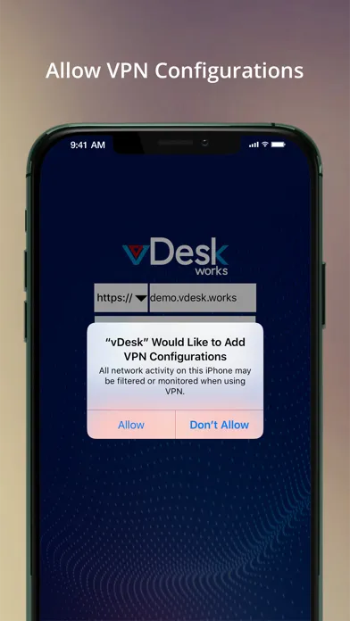 Capturas de pantalla de vDesk