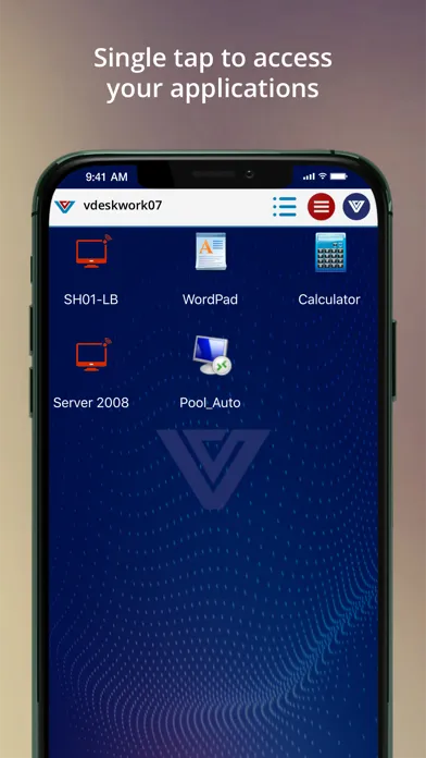 Capturas de pantalla de vDesk