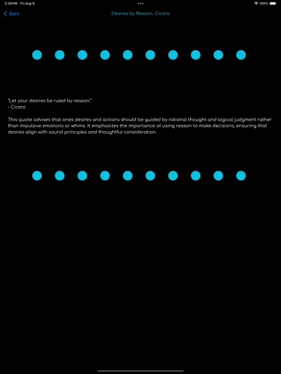 Capturas de tela do Kouros: Philosophy Daily iPad 