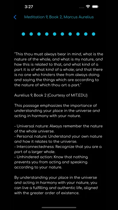 Capturas de tela do Kouros: Philosophy Daily