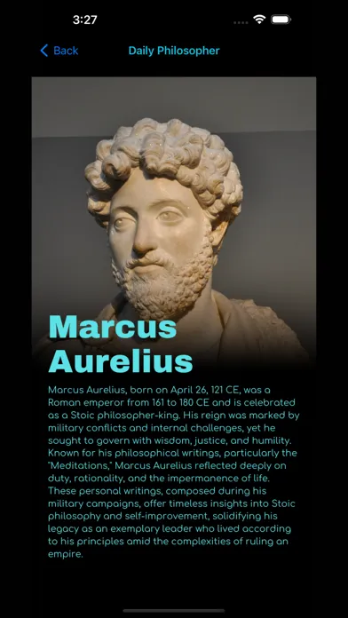 Capturas de tela do Kouros: Philosophy Daily