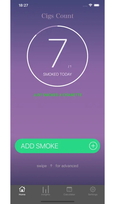Captures d'écran de Cigs Counter - Track Smoking