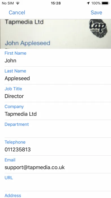 تصاویر Business Card Scanner & Reader
