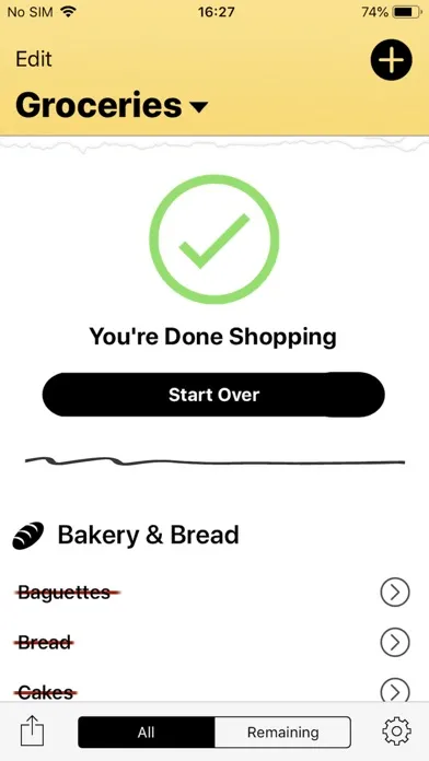 Grocery & Shopping List سکرین شاٹس