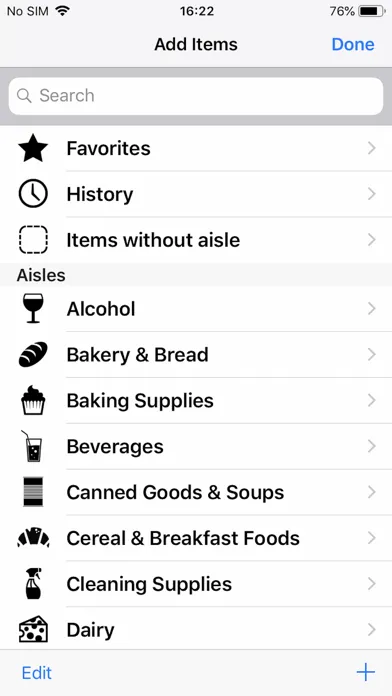 Grocery & Shopping List سکرین شاٹس