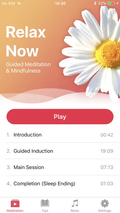 ภาพหน้าจอของ Relax Now: Hypnosis Meditation
