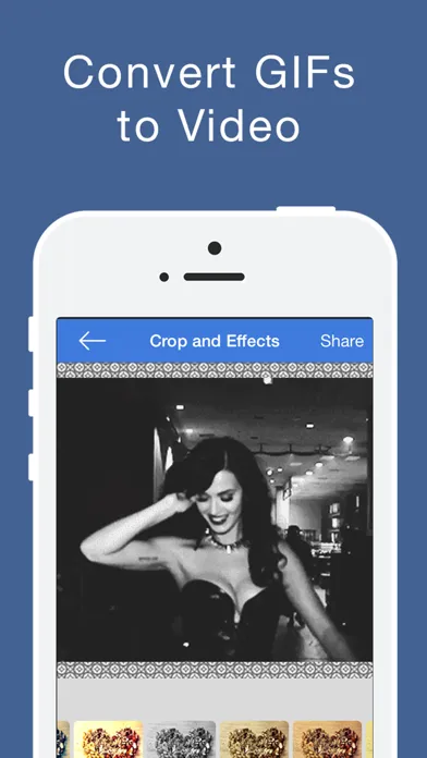 Tangkapan layar GifShare: Post GIFs for Instagram as Videos
