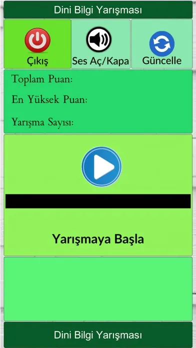 Ảnh chụp màn hình của Yeni Dini Bilgi Yarışması