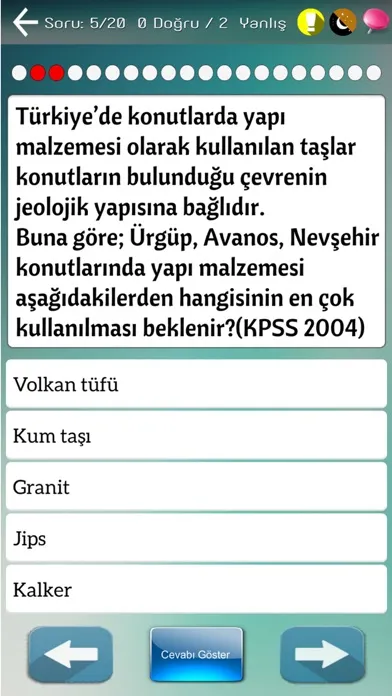 Capturas de pantalla de Coğrafya Çıkmış Soruları