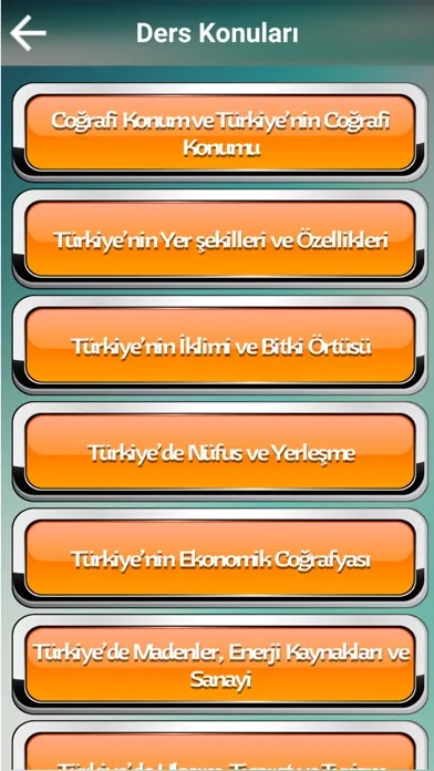 Capturas de pantalla de Coğrafya Çıkmış Soruları