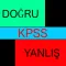 Kpss Doğru Yanlış