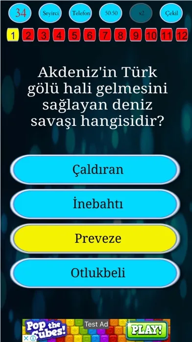 Yks Bilgi Yarışması スクリーンショット