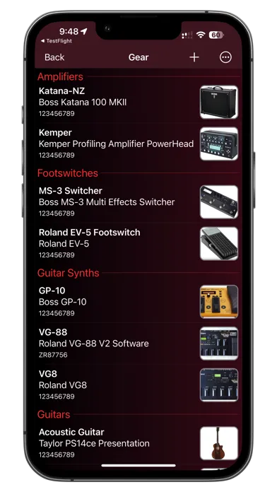 Скриншоты GigBag Pro for Musicians