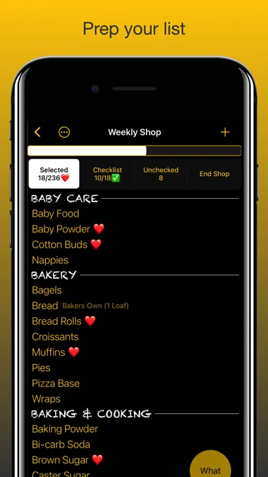 Capturas de tela do Shop3D Grocery Checklist