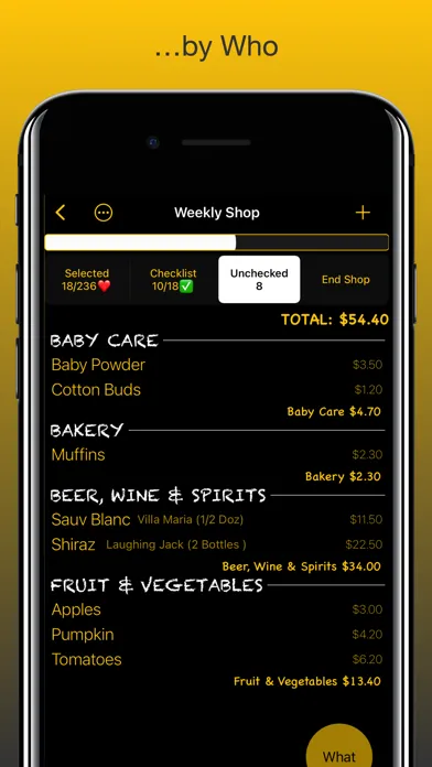 Capturas de tela do Shop3D Grocery Checklist