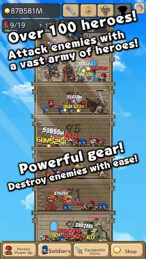 Captures d'écran de Tower of Hero