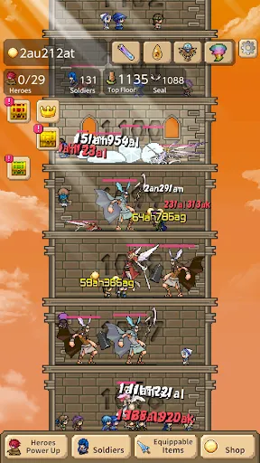 Captures d'écran de Tower of Hero