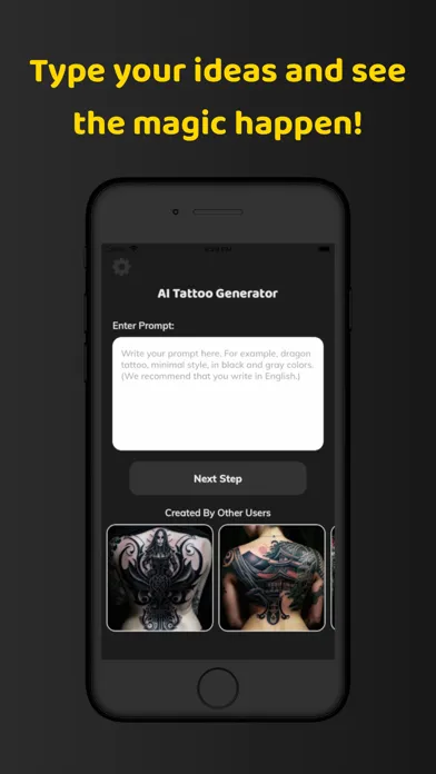 Ảnh chụp màn hình của AI Tattoo Studio - InkCraft