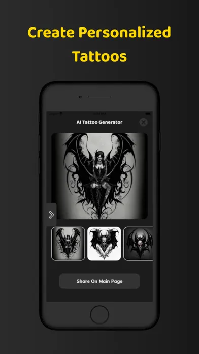 Ảnh chụp màn hình của AI Tattoo Studio - InkCraft