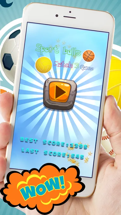 Sport balls Match 3 Game For Kids स्क्रीनशॉट