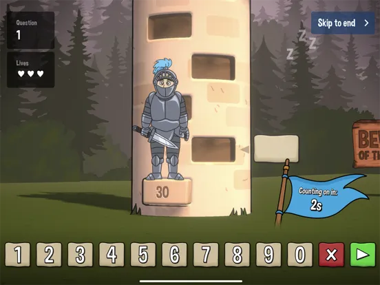 Number Knight - Maths Game iPad  Screenshots