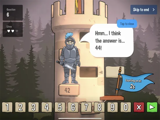 Number Knight - Maths Game iPad  Screenshots