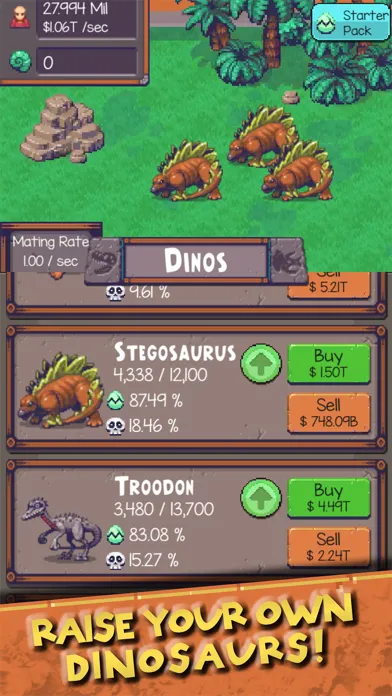 Idle Dino Zoo 스크린샷