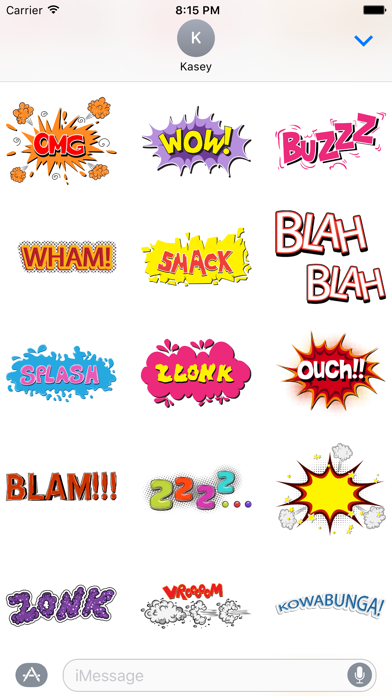 Tangkapan skrin Comic Sticker Pack