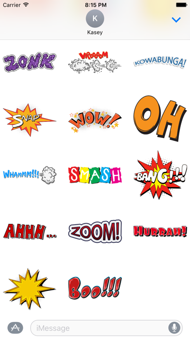 Tangkapan skrin Comic Sticker Pack