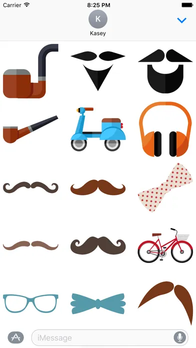 ภาพหน้าจอของ Hipster Stickers Pack