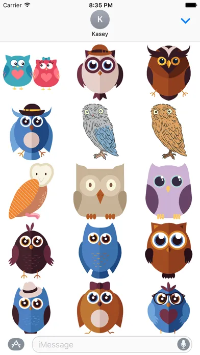 Owl Sticker Pack स्क्रीनशॉट