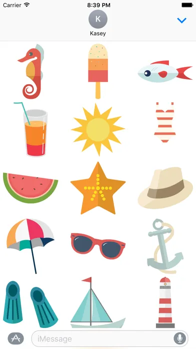 Summer Stickers Pack Ekran Görüntüleri