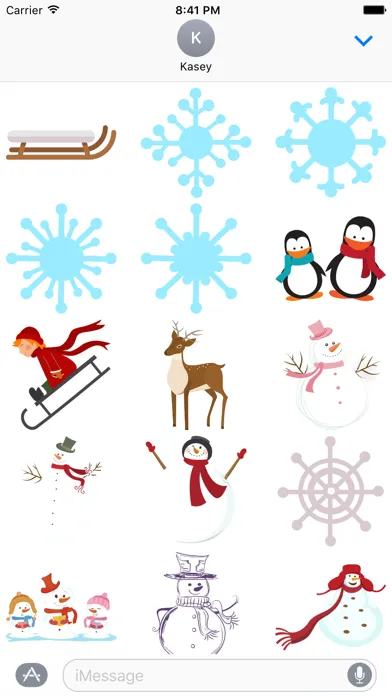 Tangkapan layar Winter Stickers Pack