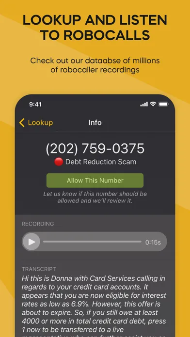 Nomorobo - Robocall Blocker应用截图