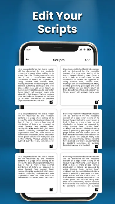 Teleprompter Pro- Script video應用截圖