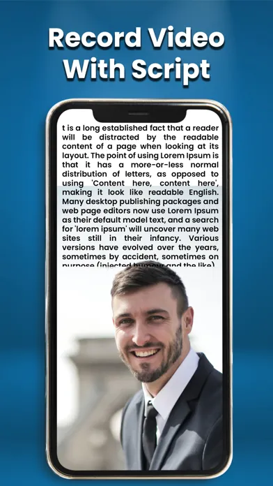 Teleprompter Pro- Script video應用截圖