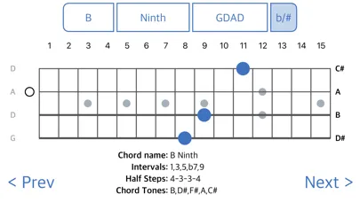 Capturas de tela do Chordfinder for Bouzouki