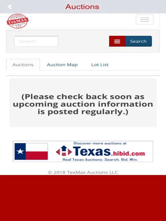 Captures d'écran de TexMAX Auctions iPad 