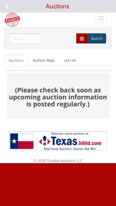 Captures d'écran de TexMAX Auctions