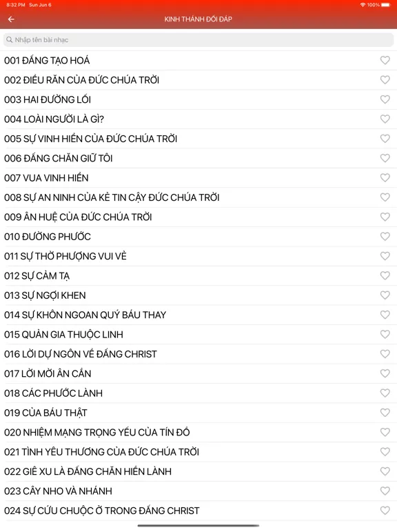Tangkapan skrin Thánh Ca Tin Lành (có hợp âm) iPad 