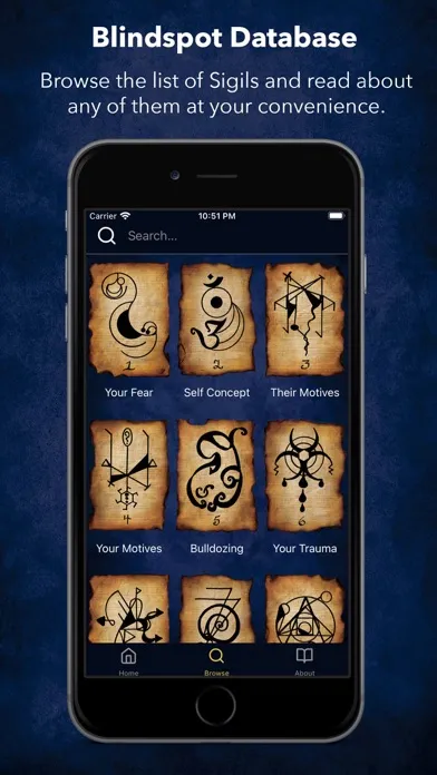 Captures d'écran de Blind Spot Oracle Cards