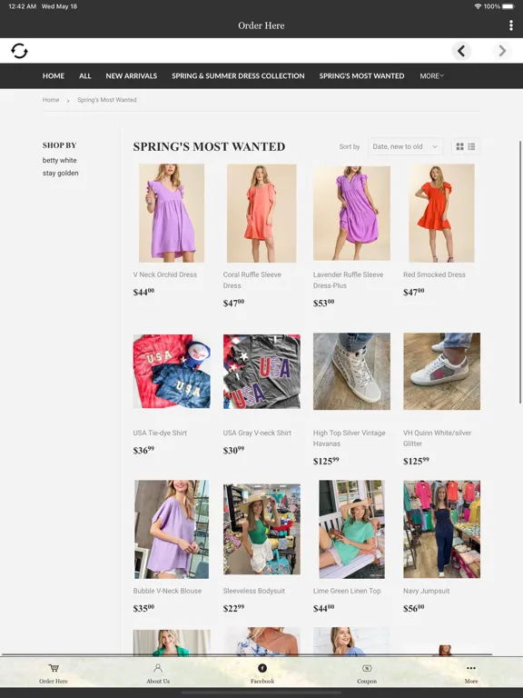 Tangkapan skrin The Boutique at Peach Park iPad 