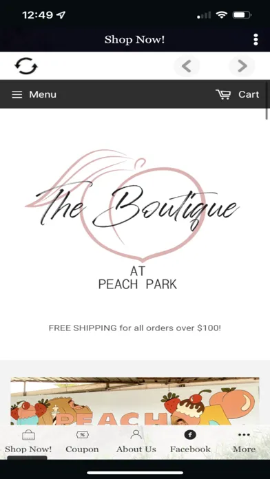 Tangkapan skrin The Boutique at Peach Park