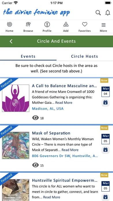 The divine feminine app سکرین شاٹس