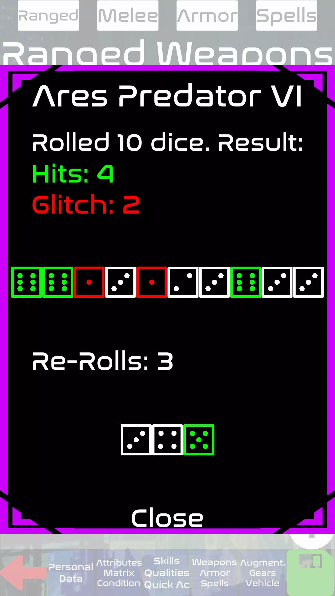 Shadowrun 6th Character Sheet Screenshots6