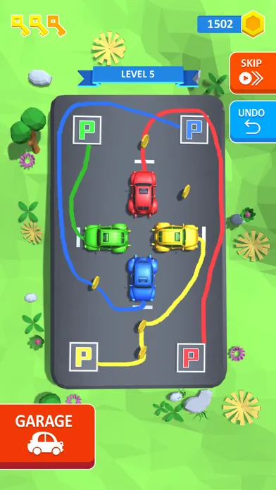 ภาพหน้าจอของ Draw n Park 3D : Parking Game