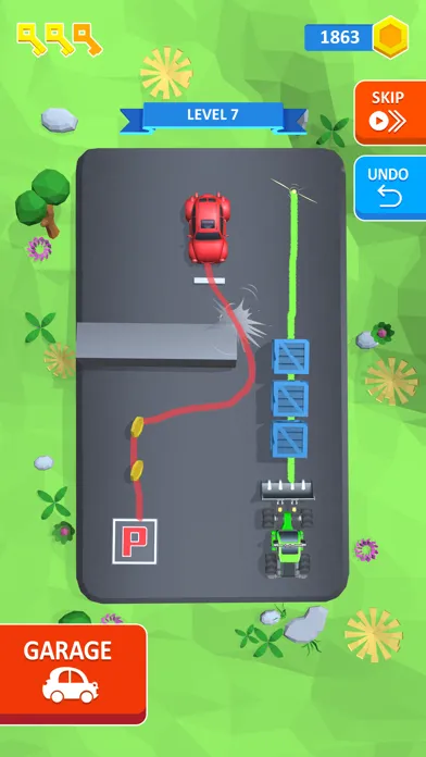 ภาพหน้าจอของ Draw n Park 3D : Parking Game