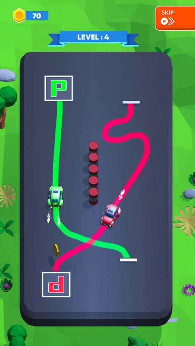 ภาพหน้าจอของ Draw n Park 3D : Parking Game